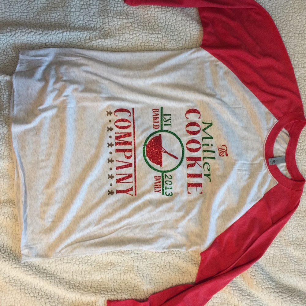 3/4 length Christmas Ragland shirt customizable